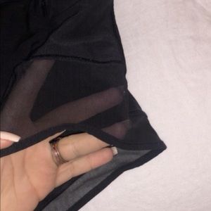 lululemon shorts / mesh on sides / size 6